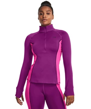 Womens Under Armour 1/4 Zip Training Tracksuit Top Sweatshirt UA Cold Weather 1379886