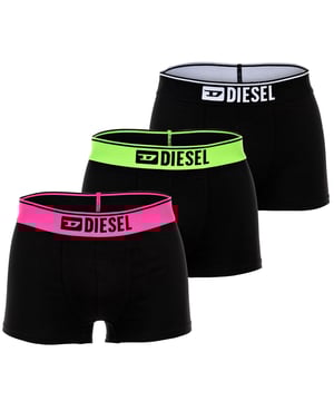 Boxershorts aus elastischer Baumwolle von DIESEL. Shorts mit Logo-Bund sorgen für einen lässigen Look. Sehr hoher Tragekomfort.
