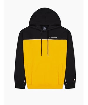 Comfortabele hoodie met capuchon en steekzakken in een bicolor kleurblokdesign geeft een sportieve uitstraling.