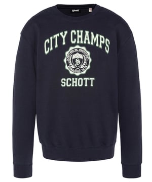 Unifarbener Basic-Pullover mit Rundhals-Ausschnitt und plakativen Marken-Print in bequemer Passform. Ein echter Allrounder, der zu jedem Anlass passt. Dieser Pullover ist ein Must-Have für jeden modebewussten Mann!