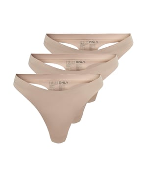 Dieser Tanga aus dem Hause ONLY bietet dir hohen Tragekomfort und überzeugt durch sein Design. Die engere Passform sorgt für eine optimale Körperbetonung, während der elastische Bund für zusätzlichen Halt und Komfort sorgt. Perfekt für den Alltag, kommt dieser Tanga im praktischen Dreierpack.