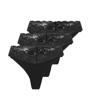 Entdecke den perfekten Mix aus Stil und Komfort mit diesem Tanga-Dreierpack von ONLY. Der elastische Bund sorgt für eine optimale Passform, während das zarte Spitzen-Detail dem einfarbigen Design eine feminine Note verleiht. Dank des weichen Materials bietet dieser Tanga einen hohen Tragekomfort – ideal für jeden Tag.