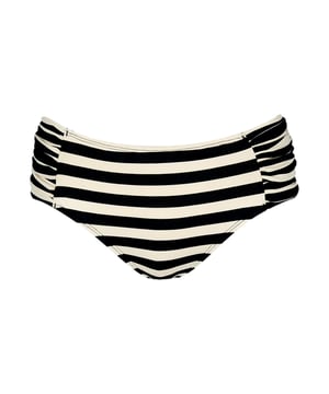 Bikini-broekje „Yadbor“ van Barts – Sportief, vrouwelijk, perfect te combineren: Dit aansluitende hipster-bikinibroekje overtuigt met een modern strepenpatroon, fijne rimpelingen en sneldrogende eigenschappen. Het stretchgehalte zorgt voor een optimale pasvorm en hoog draagcomfort. Ideaal om te mixen en matchen met uw favoriete bikini van BARTS – voor een individuele zomerlook.