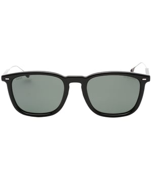 Geniet van het strakke en stijlvolle design van de Hugo Boss zonnebril met zwart montuur en grijze glazen, afmetingen 52 x 21 x 145. Verfijn je stijl en bescherm je ogen met deze onmisbare zonnebril.