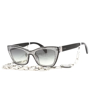 Elevate your style with these sophisticated Guess GU7873 01B Sunglasses. The sleek shiny black frames perfectly complement the gradient smoke lenses, creating a look that's both timeless and on-trend. Precisely crafted with dimensions of 53X23X145, these sunglasses offer the perfect fit while providing essential UV protection. The iconic Guess design ensures you'll stand out from the crowd while enjoying premium comfort and durability. Make a statement wherever you go with these must-have fashion accessories., 100% Plastic, Detachable Chain