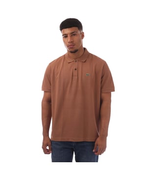 Men's Slim fit Lacoste Polo Shirt in petit piqué 2-button placket  2-ply cotton petit piqué  Slim fit  Ribbed collar and armbands  Green embroidered crocodile on chest