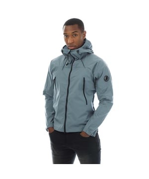 Mens C.P.Company Pro-Tek Hooded Jacket in grey.- Adjustable hood.- Two-way full zip fastening.- Side zip pockets.- Lens detail.- Adjustable snap cuffs.- Adjustable drawstring hem.- Regular fit.- Ref: 18CMOW006A872