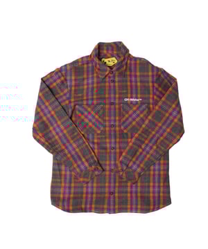 Juniors Off White Check Flannel Shirt in grey white.- Classic collar.- Branded button closure.- Rotated pattern front pockets.- Western-inspired checked.- Button cuffs.- 80% Cotton  20% Polyester.- Ref: OBGA0010010701