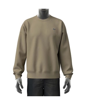 Ribbed crewneck.Dropped shoulders.Ribbed cuffs and hem.Iconic oval 'D' patch on the left side.Regular fit.