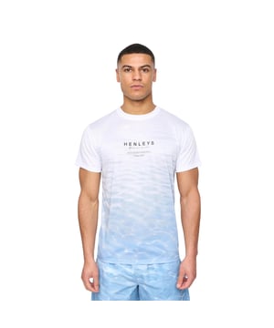 100% Polyester. Fabric: Soft Touch. Design: Printed, Ripple, Rubberised Logo, Sublimated, Text, Water. Neckline: Crew Neck. Sleeve-Type: Short-Sleeved. Fit: Regular. S: 37 in. M: 40 in. L: 43 in. XL: 46 in. XXL: 49 in.