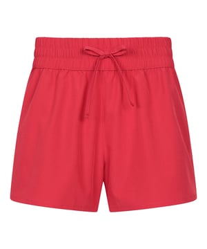 90% Polyester, 10% Elastan. Gewebe: 4-fache Dehnrichtung. Design: Unifarben. Gewebetechnik: Schnell trocknend, Mit UV-Schutz. Taille: mit Kordelzug.