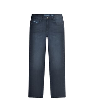99% Baumwolle, 1% Elastan. Gewebe: Denim. Design: Logo. Taschenart: 2 Taschen hinten, Zwei Seitentaschen, Eine Münzentasche. Knopfverschluss, Hosenschlitz mit Reißverschluss. Gürtelschlaufen, Markenzeichen, Leder-Detailverarbeitung. Passform: Gerade.