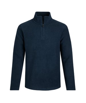 100% Recyceltes Polyester. Gewebe: Fleece, Weiche Haptik. Design: Logo, gerippt. Langärmlig. mit kurzem Reißverschluss. Stehkragen. Taschenart: 1 Tasche unten. Zum Überziehen. S: 93,98 cm. M: 102 cm. L: 109 cm. XL: 116,84 cm. XXL: 124,46 cm. 3XL: 132 cm. 4XL: 139,7 cm. 5XL: 147 cm.