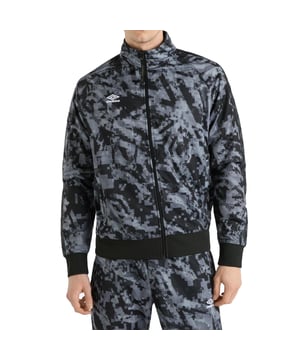 100% Polyester. Fabric: Brushed Back, Micro Eyelet, Tricot. Design: Embroidered, Logo, Tape, Woven. 130gsm. Sleeve-Type: Long-Sleeved, Raglan. Cuff: Ribbed. Neckline: Standing Collar. Fit: Regular. Pockets: 2 Side Pockets, Zip. Fastening: Full Zip. Hem: Ribbed. XS: 34 in. S: 37 in. M: 40 in. L: 43 in. XL: 46 in. XXL: 49 in.