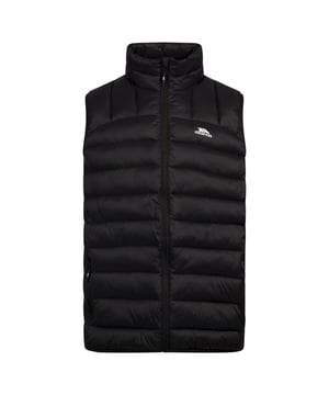 Buitenste materialen: 100% Polyamide. Vulling: 100% polyester. Stof: Geweven. Ontwerp: Logo, eenvoudig. Manchet: Gebonden. Halslijn: Hoog-Neck. Gewatteerd. Mouwtype: Mouwloos. Zakken: 2 Zijzakken, Rits. Bevestiging: Volledige ritssluiting. Zoom: Gebonden. XS: 35 in. S: 37 in. M: 40 in. L: 43 in. XL: 46 in. XXL: 48 in.
