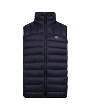 Buitenste materialen: 100% Polyamide. Vulling: 100% polyester. Stof: Geweven. Ontwerp: Logo, eenvoudig. Manchet: Gebonden. Halslijn: Hoog-Neck. Gewatteerd. Mouwtype: Mouwloos. Zakken: 2 Zijzakken, Rits. Bevestiging: Volledige ritssluiting. Zoom: Gebonden. XS: 35 in. S: 37 in. M: 40 in. L: 43 in. XL: 46 in. XXL: 48 in.