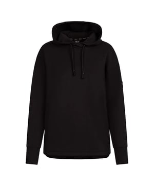 70% Polyester, 24% Viscose, 6% Elastaan. Ontwerp: Effen. Kenmerken van de capuchon: Verstelbaar, Trekkoord, Aangehechte capuchon. Stoftechnologie: Zacht. Manchet: Slim fit. Halslijn: Met capuchon. Mouwtype: Lange mouwen. Duimgaten. Zakjes: 2 Zijzakken. Sluiting: Overhead. XS: 32 in. S: 34 in. M: 36 in. L: 38 in. XL: 40 in. XXL: 42 in.