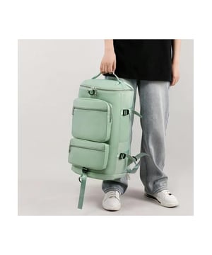 Produkt: Mehrfach Fach Reise-Rucksack
Größe: Groß
Material: Oxford-Stoff
Importiert
Produktmaße: Höhe: 29 cm Breite: 29 cm Länge: 49 cm
Geschlecht: Damen