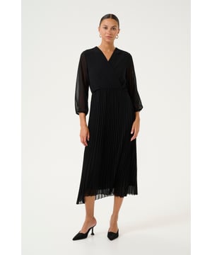 Feminine,Midi-Länge,3/4 Ärmel  Schonwäsche 30°, Nicht bleichen, Nicht im Trockner trocknen, Liegend trocken., Kalt bügeln max. 110° C, Trockenreinigung  100% Polyester
