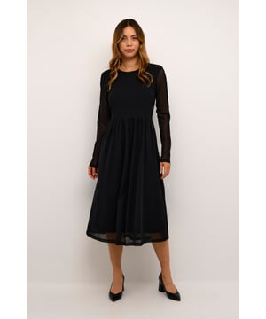 Feminine,Midi-Länge,Lange Ärmel  Schonwäsche 30°, Nicht bleichen, Nicht im Trockner trocknen, Liegend trocken., Kalt bügeln max. 110° C, Nicht trockenreinigen  95% Polyester,5% Elasthan