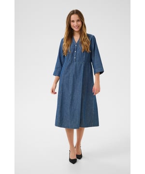 Regular fit,Regular taille,Midi lengte,3/4 mouwen  Wassen op 40°, niet bleken, niet in de droger drogen, Druipnat ophangen in de schaduw, warm strijken max. 150° C, Droogreiniging  100% Katoen