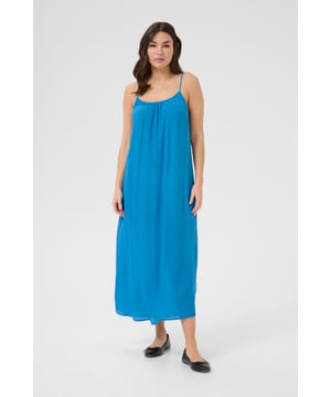 A-shape,Lange lengte,Schouder bandjes  Fijne was 30°, niet bleken, niet in de droger drogen, Druipnat ophangen in de schaduw, warm strijken max. 150° C, Droogreiniging  65% Viscose,35% Polyester