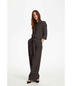 Regular fit,Elastische taille,Lange lengte,3/4 mouwen  Fijne was 30°, niet bleken, niet in de droger drogen, Druipnat ophangen, warm strijken max. 150° C, Droogreiniging  100% Viscose (LENZING™ ECOVERO™)
