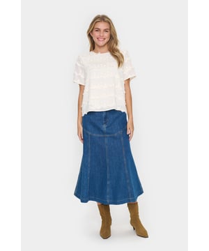 Regular fit,Boven elleboog  Fijne was 30°, niet bleken, niet in de droger drogen, Druipnat ophangen in de schaduw, koud strijken max. 110° C, Droogreiniging  55% Polyester,45% Viscose
