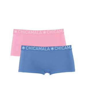 De Kledingstukken van Chicamala zitten als gegoten en zijn gemaakt van hoogwaardig katoen. Een zachte elastische band van microvezelstof zorgt voor extra comfort.