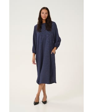 Loose fit,Midi lengte,3/4 mouwen  Fijne was 30°, niet bleken, niet in de droger drogen, Druipnat ophangen in de schaduw, niet strijken, Droogreiniging  100% Polyester