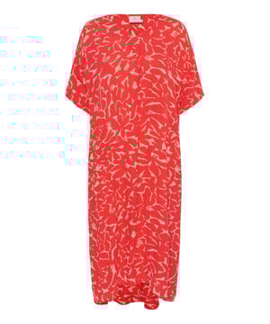 Casual fit,Midi lengte,Elleboog lengte  Fijne was 30°, niet bleken, niet in de droger drogen, Druipnat ophangen in de schaduw, warm strijken max. 150° C,   100% Viscose (LENZING™ ECOVERO™)
