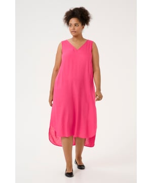 A-shape,Midi lengte,Mouwloos  Fijne was 30°, niet bleken, niet in de droger drogen, Druipnat ophangen in de schaduw, warm strijken max. 150° C, Droogreiniging  70% Viscose (LivaEco™),30% Linnen