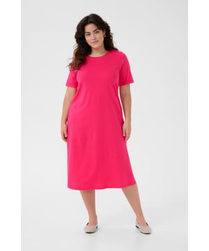 A-shape,Midi lengte,Korte mouwen  Fijne was 30°, niet bleken, niet in de droger drogen, Liggend laten drogen in de schaduw, koud strijken max. 110° C,   100% Katoen