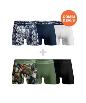 De Boxershorts/Onderbroeken van Muchachomalo zitten als gegoten en zijn gemaakt van hoogwaardig katoen. Een zachte elastische logotailleband van microvezelstof zorgt voor extra comfort. De Boxershorts hebben een normale fit, wassen op 30 graden, niet in de droger.