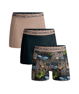 Die Boxershorts/Slips von Muchachomalo sind perfekt geschnitten und aus hochwertiger Baumwolle gefertigt. Ein weiches und elastisches Bündchen mit dem Microfaser-Logo sorgt für zusätzlichen Komfort.  Spezifikationen • Normale Passform • Flache Nähte für zusätzlichen Komfort • Weiches Bündchen mit dem Muchachomalo-Logo  Pflegehinweise • Waschbar bei 30 Grad • Nicht im Trockner trocknen • Bei mittlerer Temperatur bügeln (2 Punkte)  Warum Muchachomalo? Muchachomalo arbeitet nur mit BSCI- und OEKO-TEX-zertifizierten Fabriken. Diese Fabriken haben sich verpflichtet, die Arbeitsbedingungen kontinuierlich zu verbessern. Sie setzen sich für das Recht ein, Gewerkschaften zu bilden, sorgen für sichere Arbeitsbedingungen und lehnen Zwangsarbeit sowie Kinderarbeit ab. Sie ermöglichen es auch Verbrauchern und Unternehmen, verantwortungsbewusste Entscheidungen zu treffen, die unseren Planeten für zukünftige Generationen schützen.