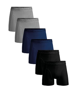 Die Boxershorts/Slips von Muchachomalo sind perfekt geschnitten und aus hochwertiger Baumwolle gefertigt. Ein weiches und elastisches Bündchen mit dem Microfaser-Logo sorgt für zusätzlichen Komfort.  Spezifikationen • Normale Passform • Flache Nähte für zusätzlichen Komfort • Weiches Bündchen mit dem Muchachomalo-Logo  Pflegehinweise • Waschbar bei 30 Grad • Nicht im Trockner trocknen • Bei mittlerer Temperatur bügeln (2 Punkte)  Warum Muchachomalo? Muchachomalo arbeitet nur mit BSCI- und OEKO-TEX-zertifizierten Fabriken. Diese Fabriken haben sich verpflichtet, die Arbeitsbedingungen kontinuierlich zu verbessern. Sie setzen sich für das Recht ein, Gewerkschaften zu bilden, sorgen für sichere Arbeitsbedingungen und lehnen Zwangsarbeit sowie Kinderarbeit ab. Sie ermöglichen es auch Verbrauchern und Unternehmen, verantwortungsbewusste Entscheidungen zu treffen, die unseren Planeten für zukünftige Generationen schützen.