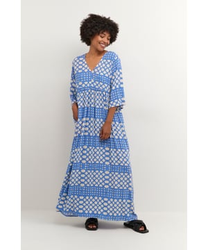 A-shape,Lange lengte,3/4 mouwen  Fijne was 30°, niet bleken, niet in de droger drogen, Druipnat ophangen, koud strijken max. 110° C, Droogreiniging  100% Viscose (LENZING™ ECOVERO™)