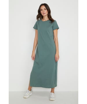 Regular fit,Lange lengte,Korte mouwen  Fijne was 30°, niet bleken, niet in de droger drogen, Liggend laten drogen in de schaduw, koud strijken max. 110° C,   100% Katoen