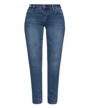 Die »Stella« von Amor, Trust & Truth mit ihrem klassischen Blue Jeans Design ist ein echtes Muss im Kleiderschank einer modebewussten Frau. Die Jeans überzeugt vor allem mit ihrem knackigen Sitz am Po und ihren Straight Cut Beinen. Idealer Tragekomfort kommt durch den elastischen Denim mit Wonderstretch zustande. Besonders die typischen Stone Wash Waschungen machen die 5-Pocket Jeans zum perfekten Kombipartner für legere Looks im Alltag. Kleine Details wie das Leder-Brandlabel hinten oder die markanten Stickereien auf den Gesäßtaschen verleihen der Jeans den letzten Schliff.  Gute Neuigkeiten, Dank des Wonderstretch im Denimgewebe passt Ihnen auch eine Nummer kleiner.  AMOR, TRUST & TRUTH: Gute Qualität und hochwertige Verarbeitung sind uns sehr wichtig! Darauf achten wir auch bei unseren femininen und legeren Design. DESIGN: Ein echter Klassiker, die Blue Jeans »Stella« im 5-Pocket Design mit legeren Stone Wash Effekten, einem Leder-Brandlabel und markanten Stickereien auf den Gesäßtaschen.PASSFORM: Die Straight Fit Passform passt sich optimal dem Körper an und verschafft Dank des Wonderstretch einen knackigen Sitz. MATERIAL: Das hochwertige Denim Jeansgewebe mit Wonderstretch der Damen Straight Fit Jeans passt sich toll dem Körper an und sorgt für angenehmen Komfort. KOMBINATIONSMÖGLICHKEIT: Mit Sneaker und Shirt entsteht ein super Look für Alltag und Freizeit. LIEFERUMFANG: Eine Lieferung enthält eine Damenhose von ATT in den Größen 34 - 44.