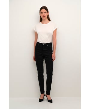 Skinny fit,Hoge taille,Lange lengte,Skinny  Wassen op 40°, niet bleken, niet in de droger drogen, Druipnat ophangen in de schaduw, warm strijken max. 150° C,   99% Katoen,1% Elastaan