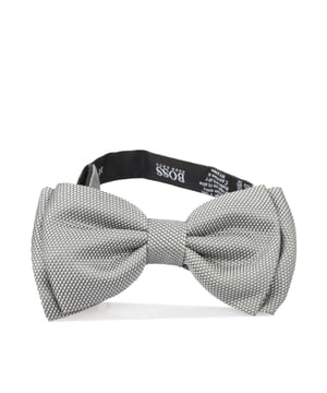 Hugo Boss Black Classic Bow Tie  is ideal for smart events and business wear. The classic bow tie is plain black and made from 100% Silk. The bow tie also features a clip on fastening and an adjustable strap to suit all neck measurements.