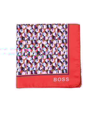 Mens BOSS Pocket Square in red.- 100% Silk.- Ref: 50429485617