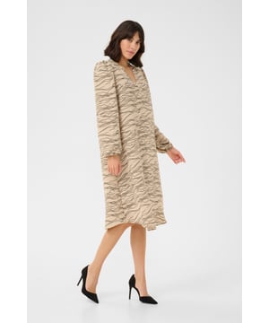 Regular fit,Onder de knie,Lange mouwen  Wassen op 30°, niet bleken, niet in de droger drogen, Druipnat ophangen in de schaduw, warm strijken max. 150° C, Droogreiniging  100% Polyester