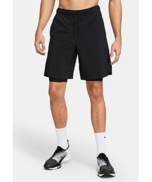 Nike Unlimited Mens Dri-Fit Shorts Designed for running, training and yoga, our sweat-wicking Unlimited Shorts Unlined were made to do it all . - - . They're here for whatever your workout requires, with stretchy fabric that helps you stay free to move . - - .  Plus, a hidden pocket lets you keep your phone close as you bring the heat to the gym or a run . - - . Inseam Length of the shorts Small ‘7 inches’  . - - . Medium ‘8 inches’  . - - . Large ‘8 inches’  . - - . X-Large ‘9 inches’.