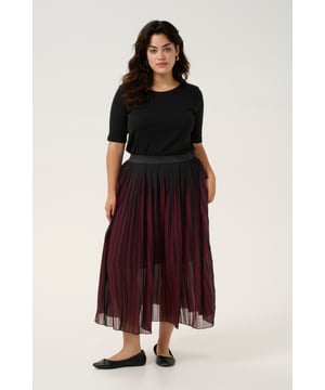 Regular fit,Elastische Taille,Midi-Länge  Schonwäsche 30°, Nicht bleichen, Nicht im Trockner trocknen, Tropnass aufhängen im Schatten, Nicht bügeln, Trockenreinigung  100% Polyester