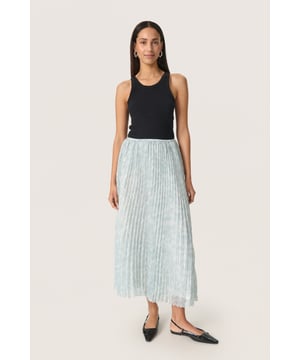 Gerade Passform,Elastische Taille,Midi-Länge  Schonwäsche 30°, Nicht bleichen, Nicht im Trockner trocknen, Tropnass aufhängen, Kalt bügeln max. 110° C, Nicht trockenreinigen  100% Polyester