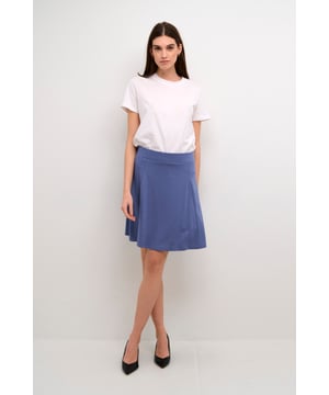 A-shape,Hohe Taille,Über Knielänge  Schonwäsche 30°, Nicht bleichen, Nicht im Trockner trocknen, Tropnass aufhängen, Kalt bügeln max. 110° C, Trockenreinigung  70% Polyester,25% Viskose,5% Elasthan