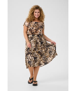 A-shape,Elastische taille,Midi lengte  Fijne was 30°, niet bleken, niet in de droger drogen, Liggend laten drogen in de schaduw, koud strijken max. 110° C, Chemisch laten reinigen.  100% Viscose (LENZING™ ECOVERO™)
