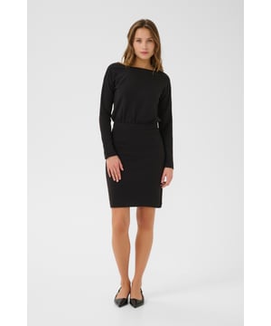 Relaxed fit,Elastische Taille,Knielänge,Lange Ärmel  Schonwäsche 30°, Nicht bleichen, Nicht im Trockner trocknen, Liegend trocken., Kalt bügeln max. 110° C, Trockenreinigung  51% Modal (TENCEL™),42% Polyester,7% Elasthan