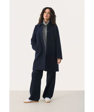 Classic fit,Über Knielänge,Lange Ärmel  Professionelle Reinigung, Nicht bleichen, Nicht im Trockner trocknen, Kalt bügeln max. 110° C, Trockenreinigung  40% Wolle (Recycelt),30% Polyester (Recycelt),25% Polyester,5% Sonstige fasern